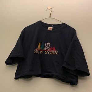 New York designed Cropped Tee
